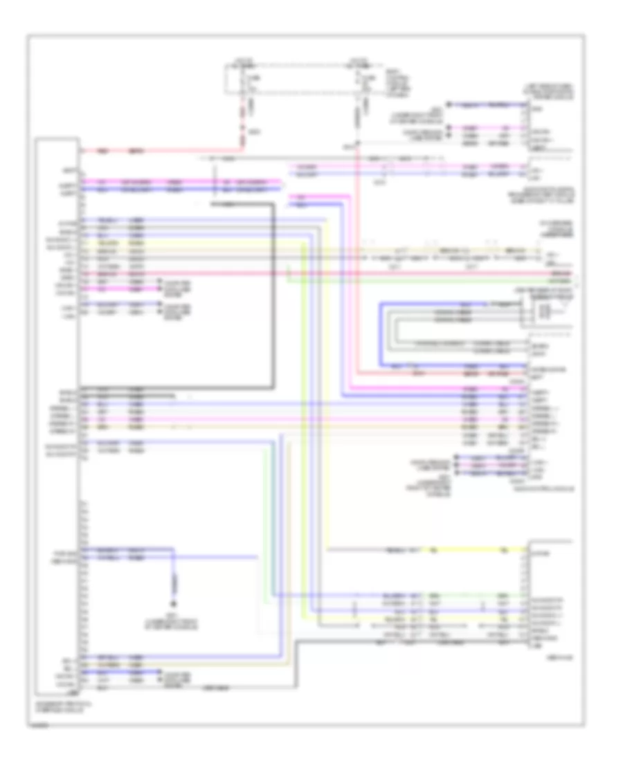 СИНХРОНИЗИРУЮЩАЯ Электросхема магнитолы, С СИНХРОНИЗИРУЮЩИЙ ГЕНЕРАЛ 2 (1 из 2) для Ford Explorer XLT 2014