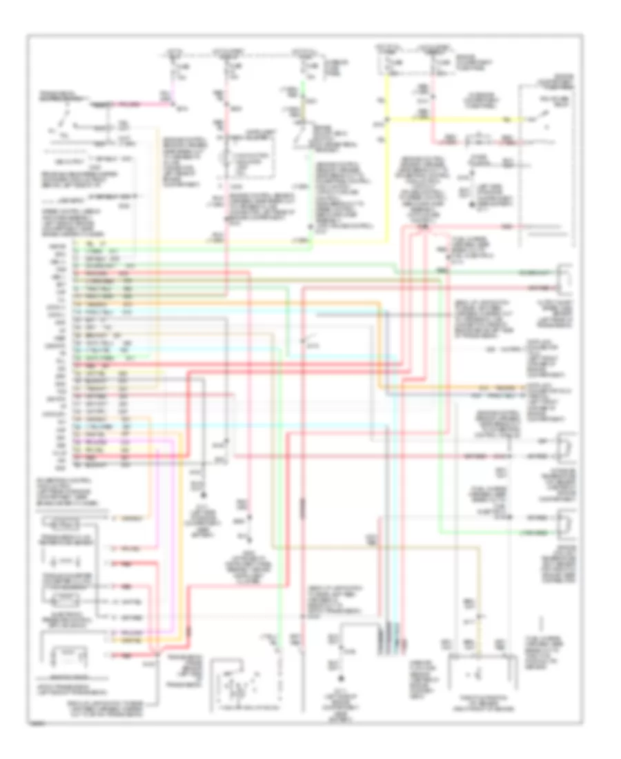 5.0L, Электросхема коробки передач АКПП для Ford RV Cutaway E350 1995