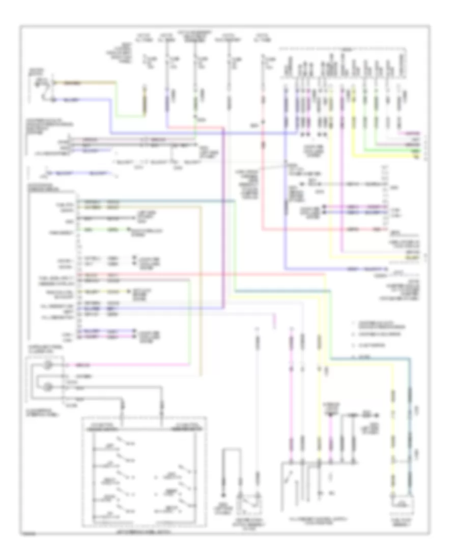 Электросхема панели приборов (1 из 2) для Ford F-150 XLT 2013