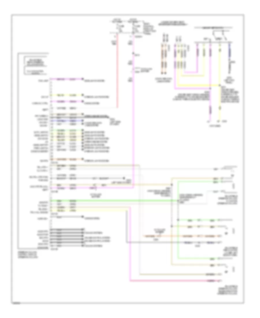 Электросхема регулировки положения педалей для Ford F-150 XLT 2013
