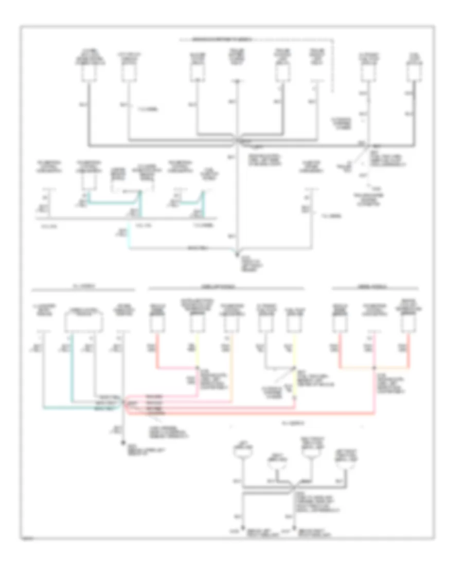 Электросхема подключение массы заземления (2 из 4) для Ford RV Cutaway E350 1997
