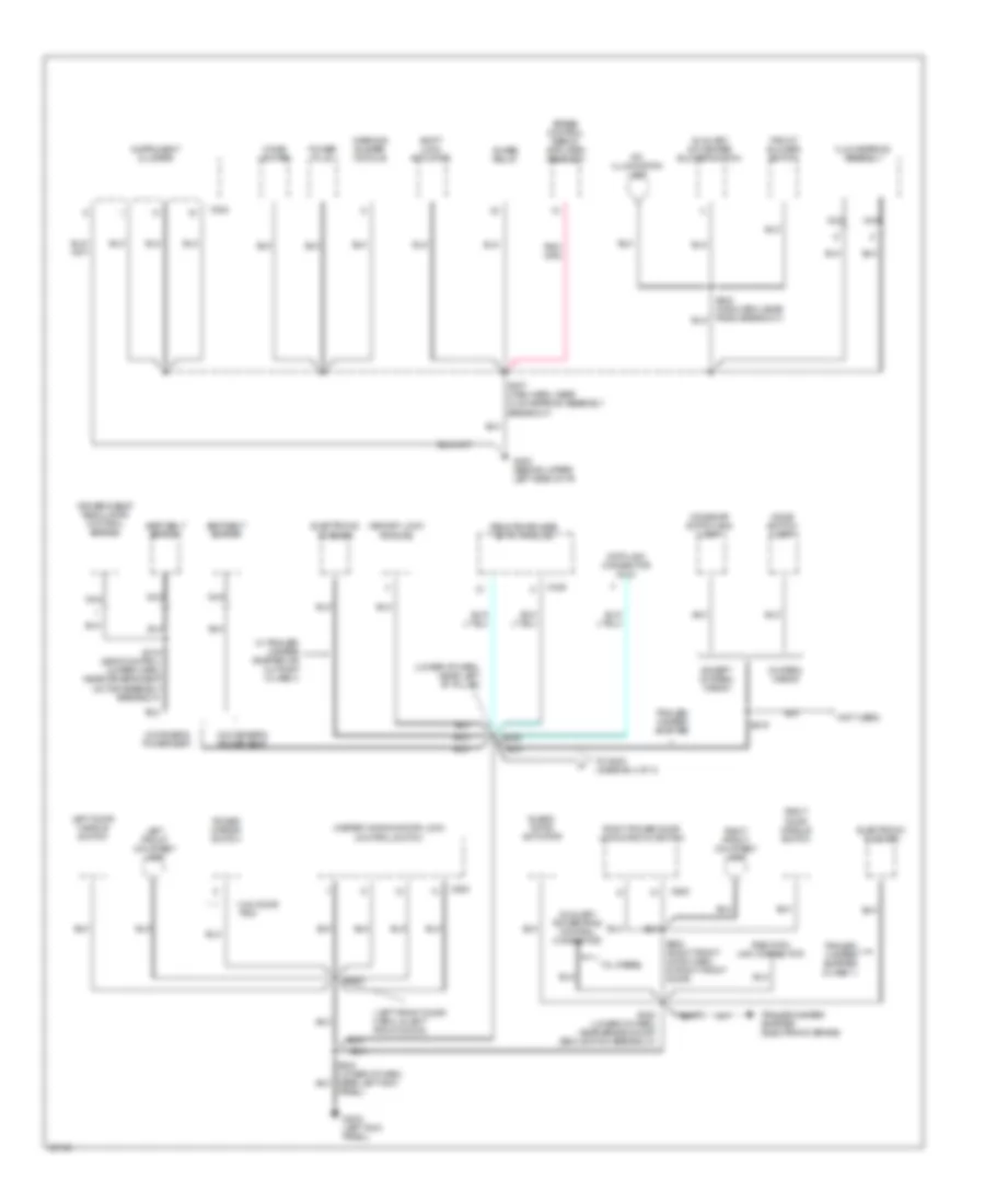 Электросхема подключение массы заземления (3 из 4) для Ford RV Cutaway E350 1997