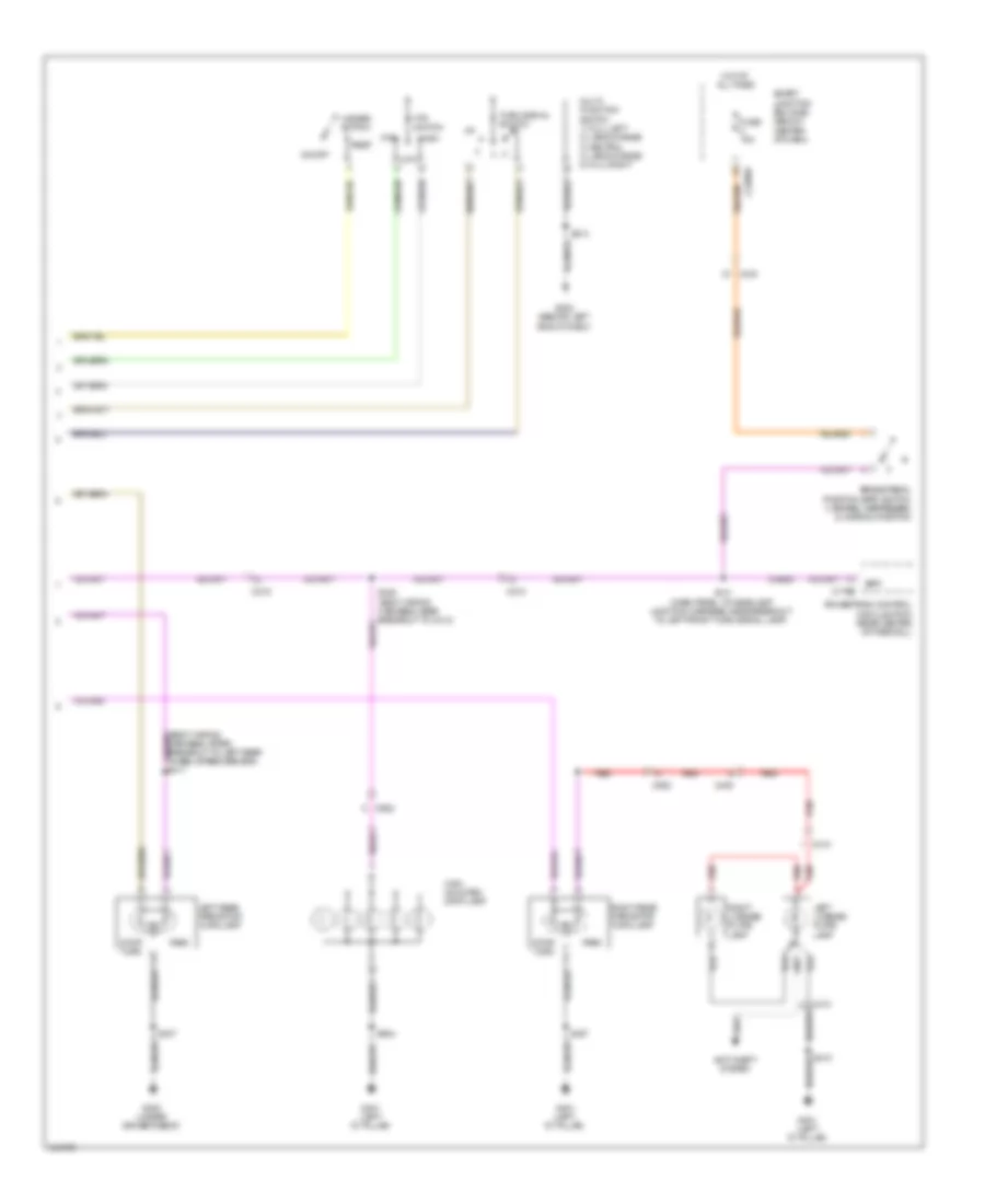 Электросхема внешнего освещения, гибрид (2 из 2) для Ford Escape Limited 2012