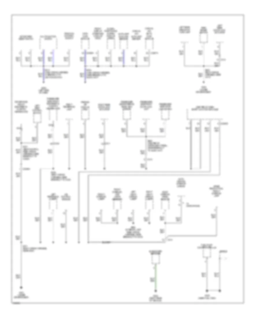 Электросхема подключение массы заземления, кроме гибрида (2 из 3) для Ford Escape Limited 2012