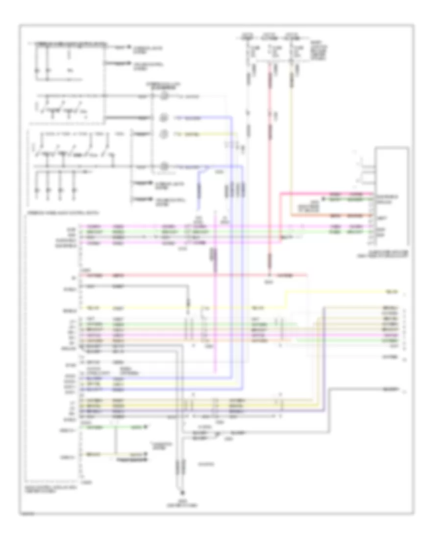 Электросхема навигации GPS (1 из 2) для Ford Escape Limited 2012
