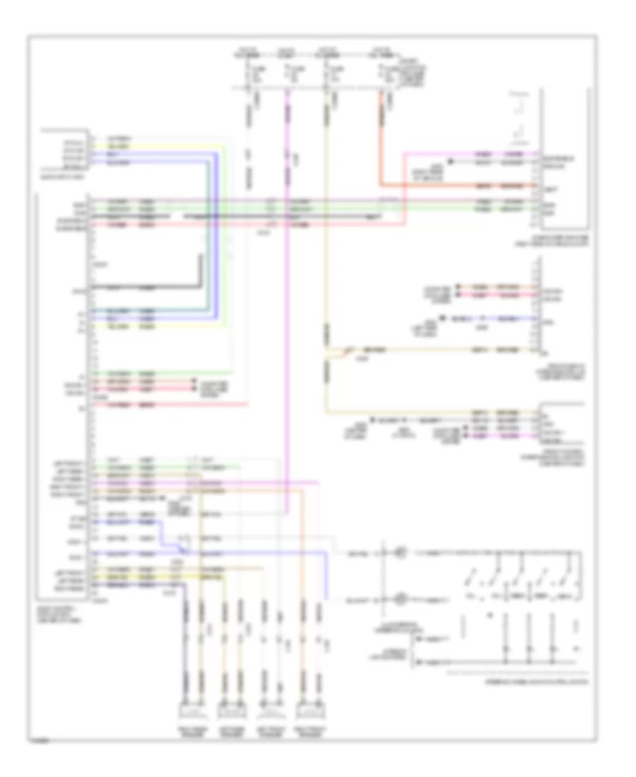 Электрсхема магнитолы. Премиум комплектация., кроме гибрида без навигация для Ford Escape Limited 2012