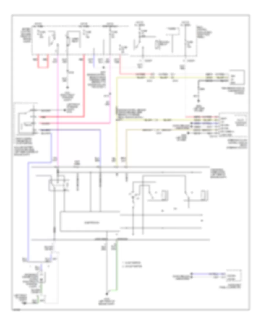 Электросхема стеклоочистителя, дворников и омывателя для Ford F-150 King Ranch 2014