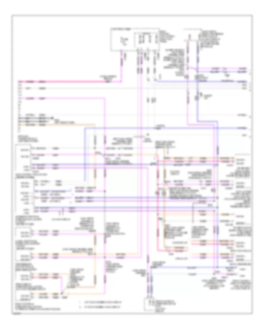 Электросхема линии передачи данных CAN (1 из 2) для Ford F-150 King Ranch 2014