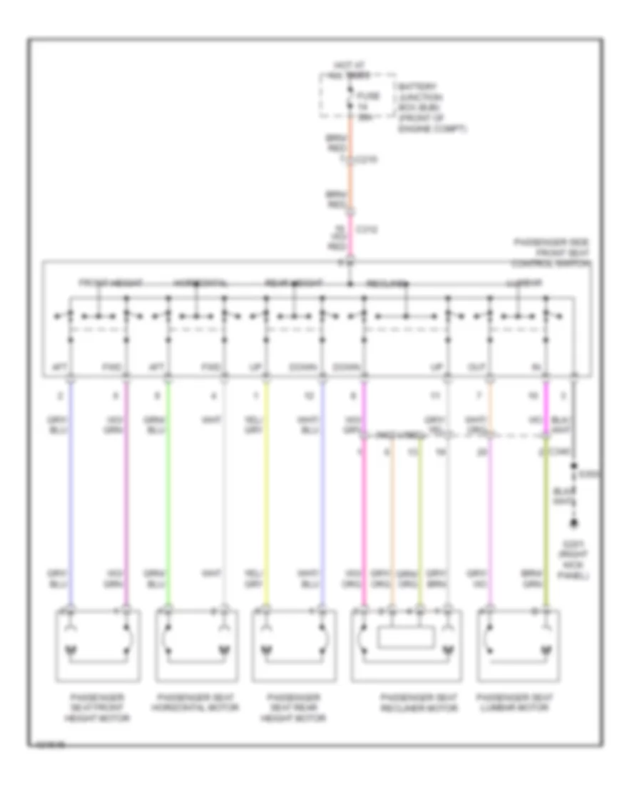 Электросхема привода сидений, сиденье пассажира с 10 путями для Ford F-150 King Ranch 2014