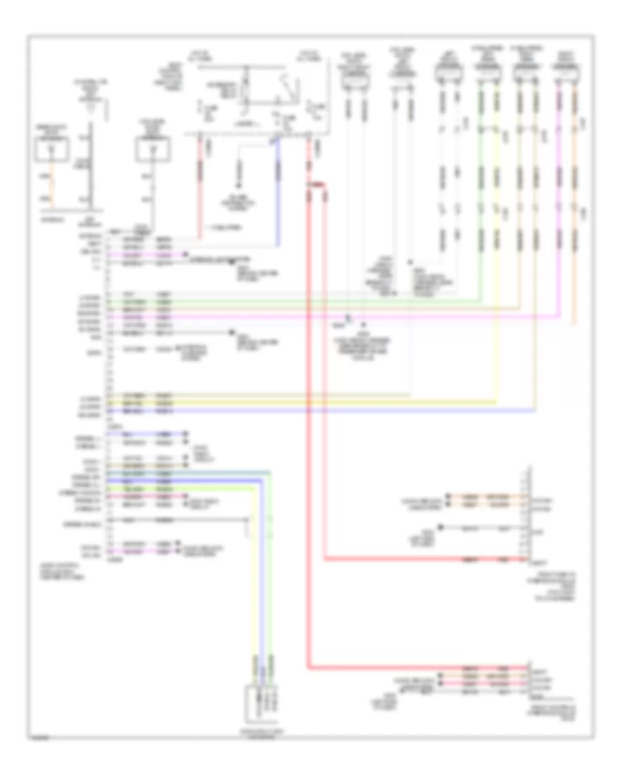 Radio Wiring Diagram, without Sony & Premium, Премиум класс Плюс для Ford F-150 King Ranch 2014