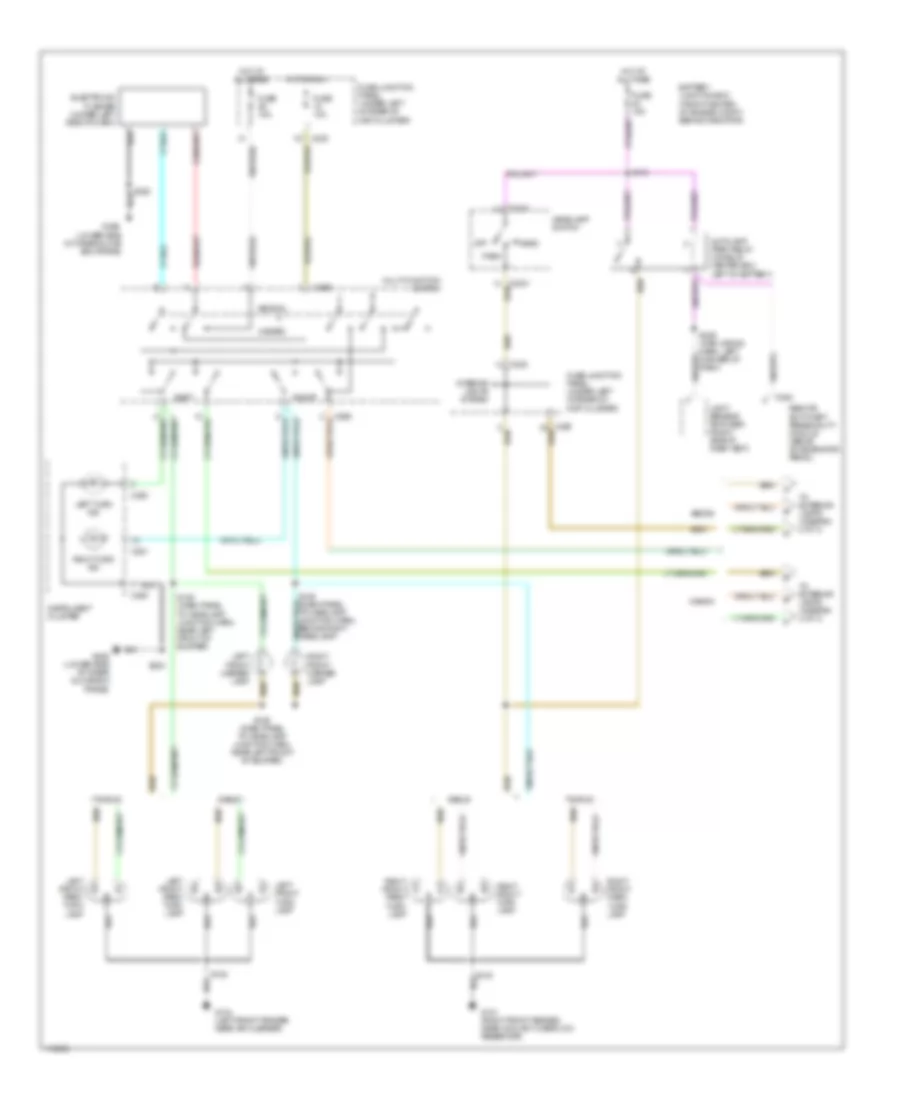 Электросхема внешнего освещения (1 из 3) для Ford Taurus LX 1999