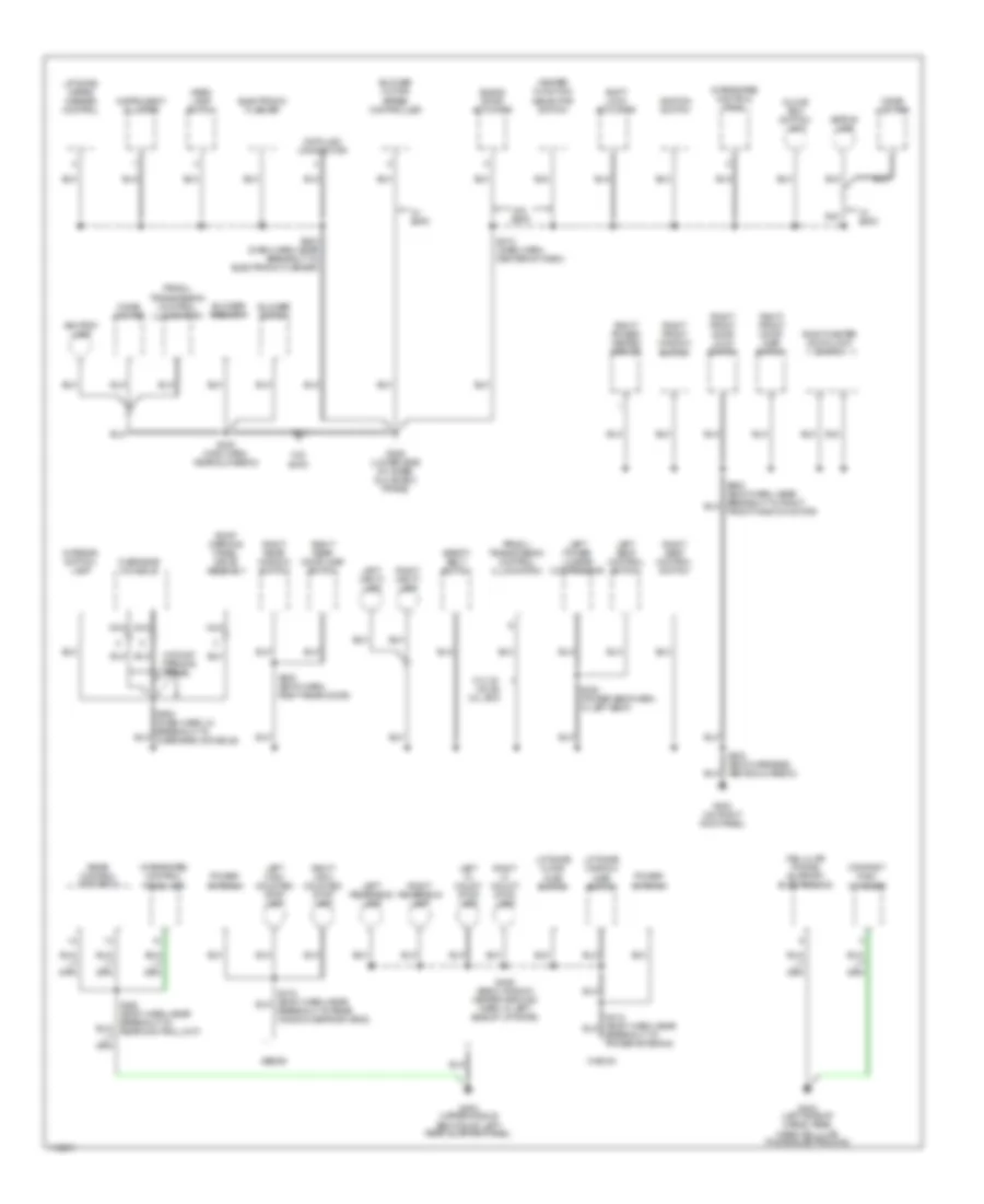 Электросхема подключение массы заземления (2 из 3) для Ford Taurus LX 1999