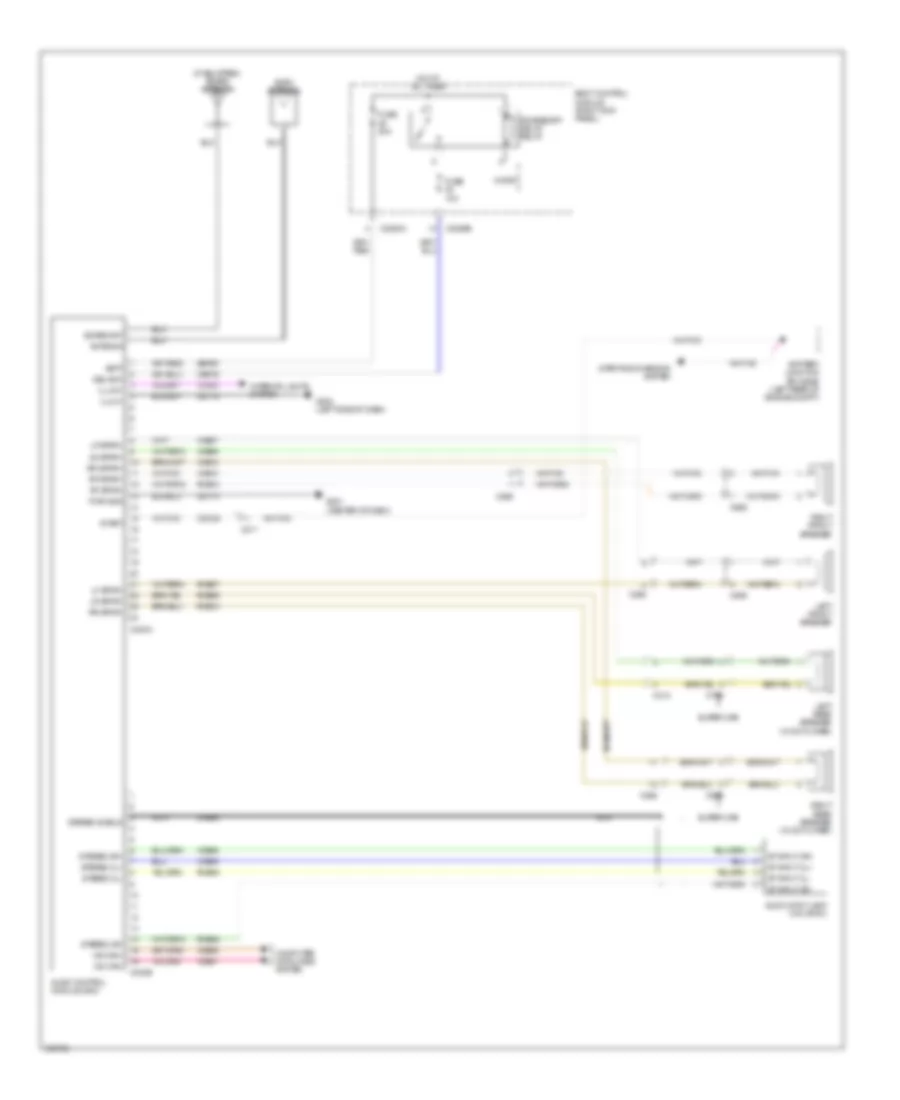 Эдектросхема магнитолы. Базовая комплектация. для Ford F-250 Super Duty Lariat 2013