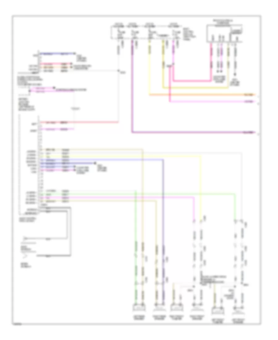 Электрсхема магнитолы. Премиум комплектация., без Sony (1 из 2) для Ford F-250 Super Duty Lariat 2013