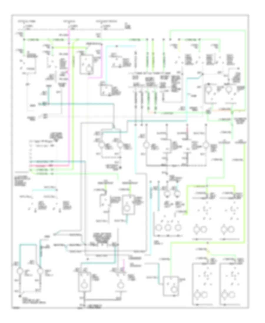 Электросхема ламп подсветки, Универсал для Ford Taurus LX 1993