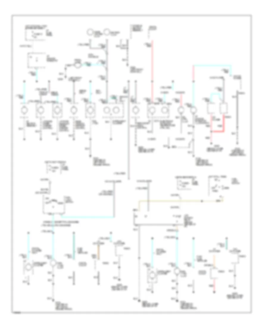 Электросхема подсветки приборов для Ford Taurus LX 1993