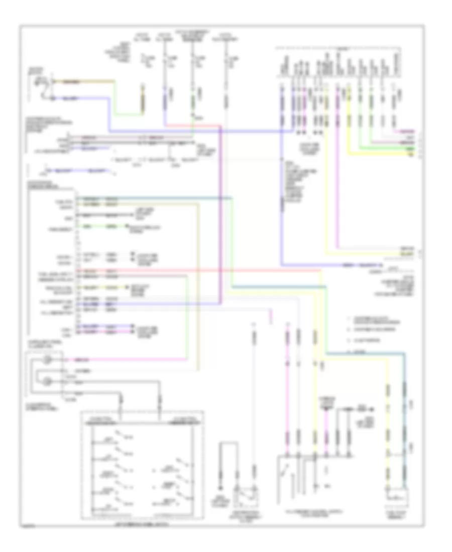 Электросхема панели приборов (1 из 2) для Ford F-150 Limited 2014