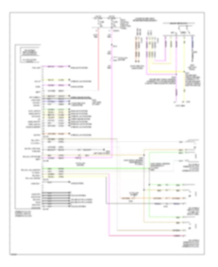 Электросхема регулировки положения педалей для Ford F-150 Limited 2014