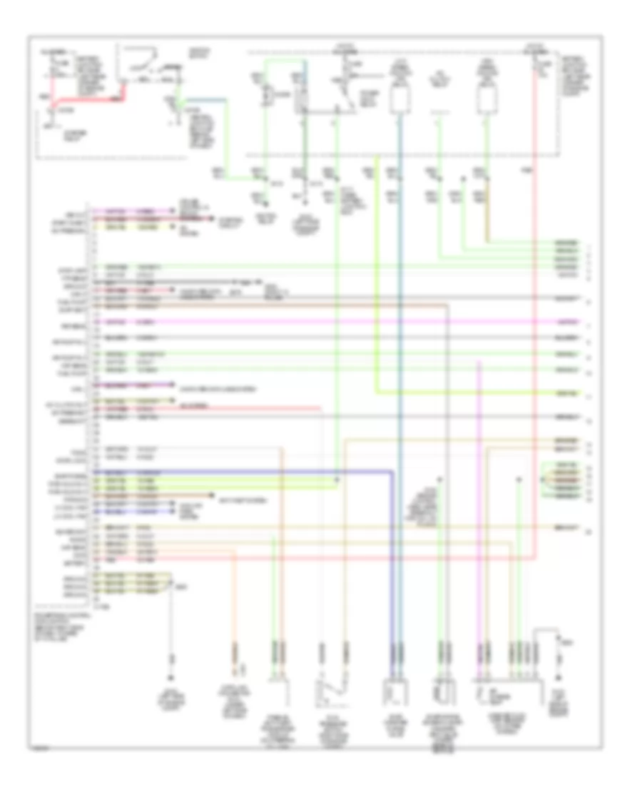 2.3L, Электросхема системы управления двигателем (1 из 4) для Ford Focus ZX3 2004