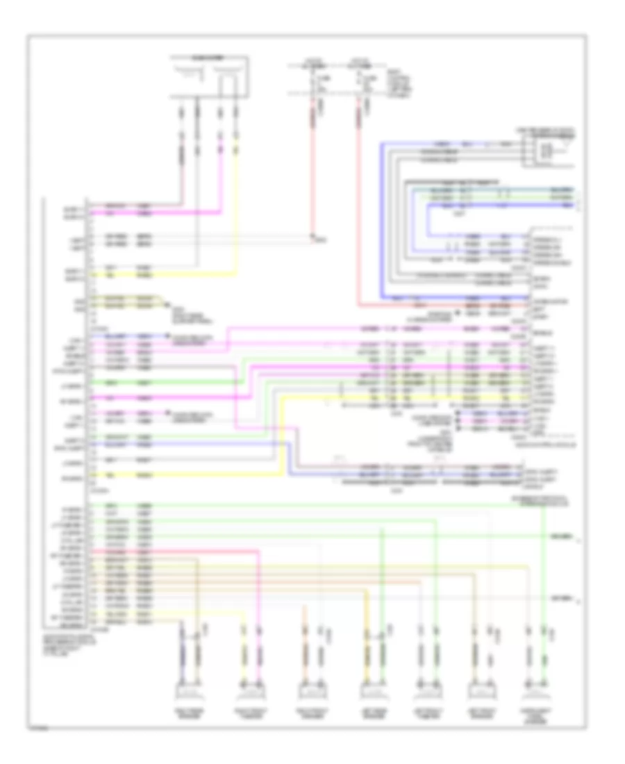 SONY Radio Wiring Diagram (1 из 2) для Ford Explorer 2012