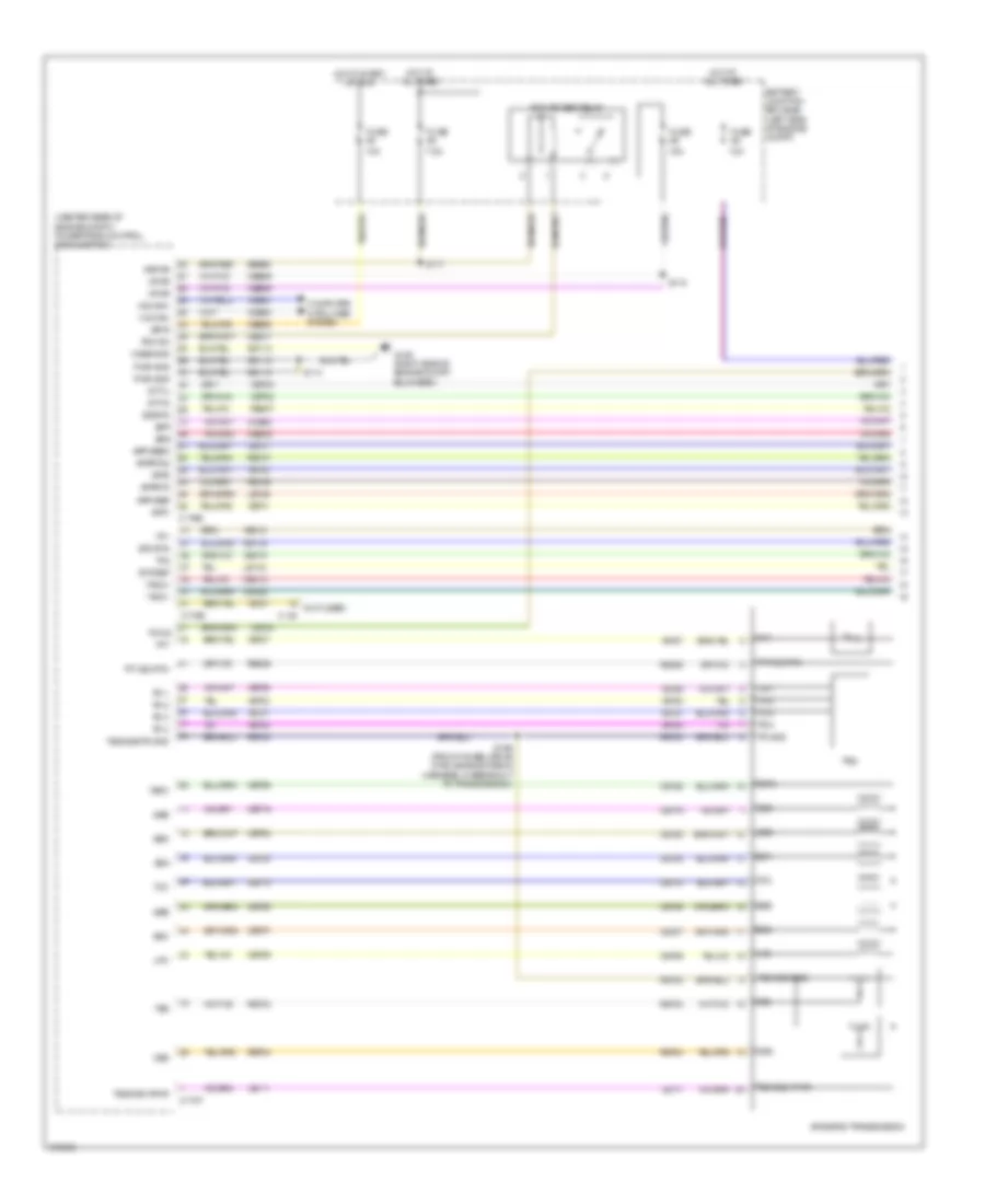 3.5L, Электросхема автоматической коробки передач АКПП (1 из 2) для Ford Explorer Limited 2012