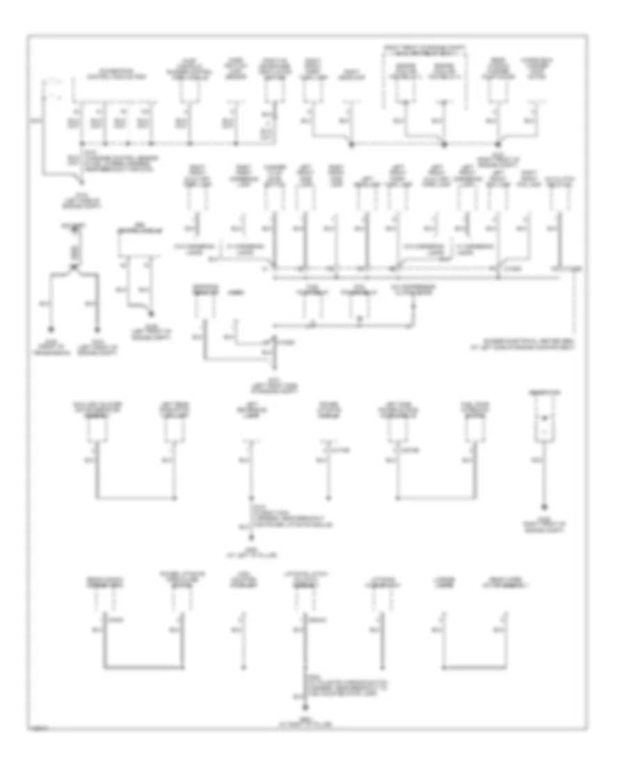 Ground Distribution Wiring Diagram 1 of 3 for Ford Freestar 2004