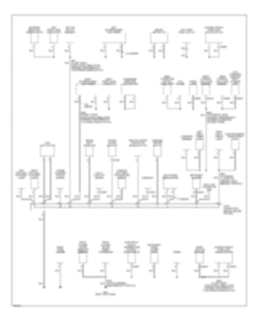 Ground Distribution Wiring Diagram (3 of 3) for Ford Freestar 2004