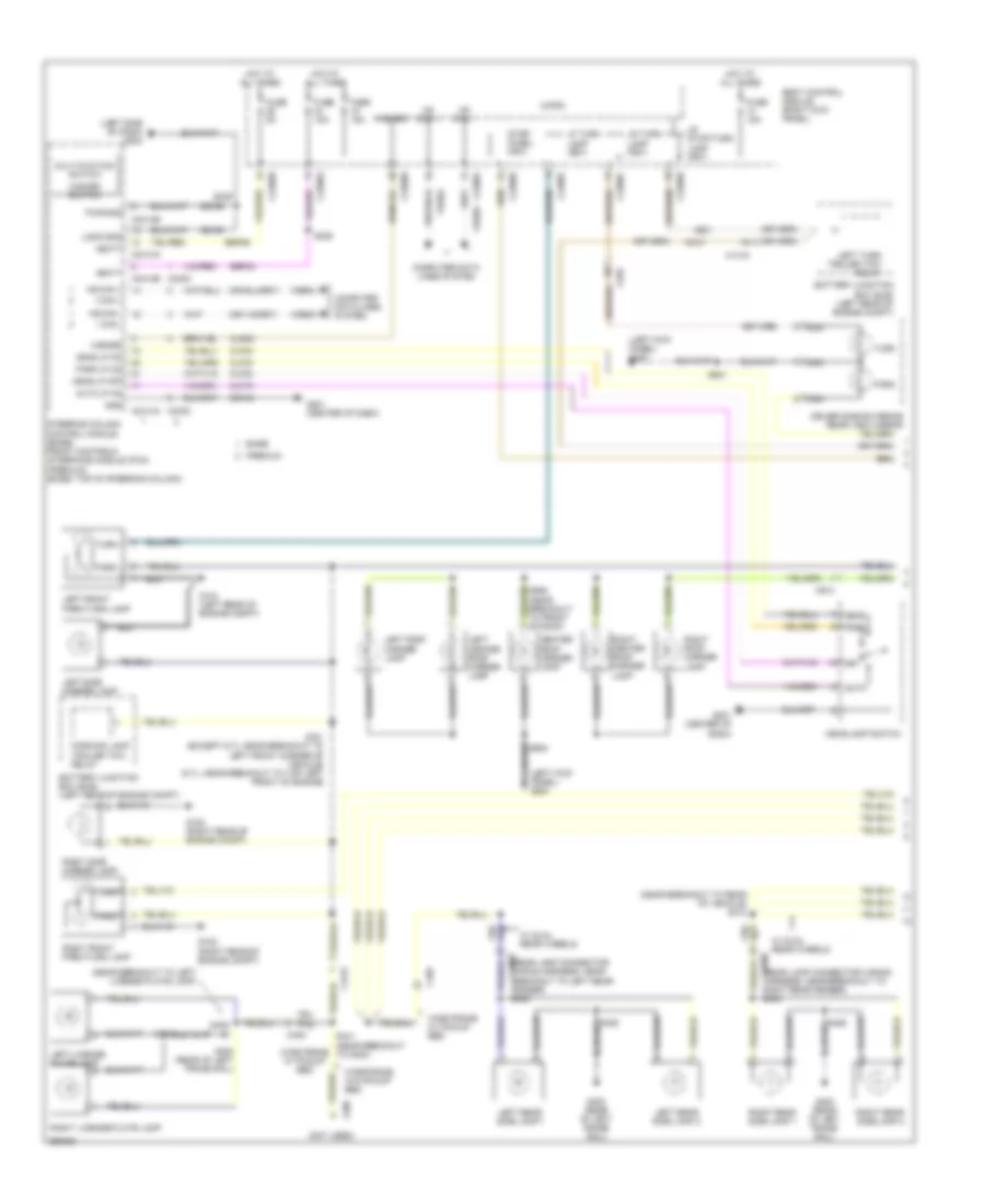 Exterior Lamps Wiring Diagram 1 of 2 for Ford F 350 Super Duty Lariat 2013