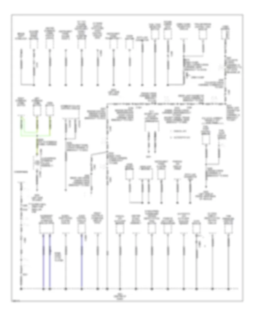 Ground Distribution Wiring Diagram (2 of 5) for Ford F-350 Super Duty Lariat 2013