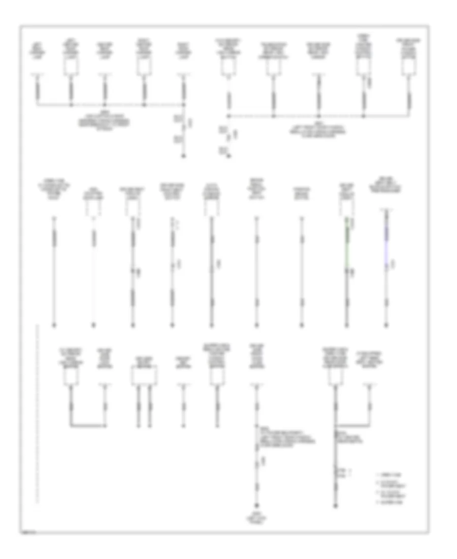 Ground Distribution Wiring Diagram 3 of 5 for Ford F 350 Super Duty Lariat 2013