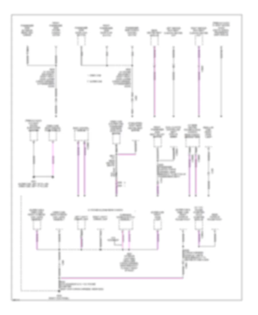 Ground Distribution Wiring Diagram 5 of 5 for Ford F 350 Super Duty Lariat 2013