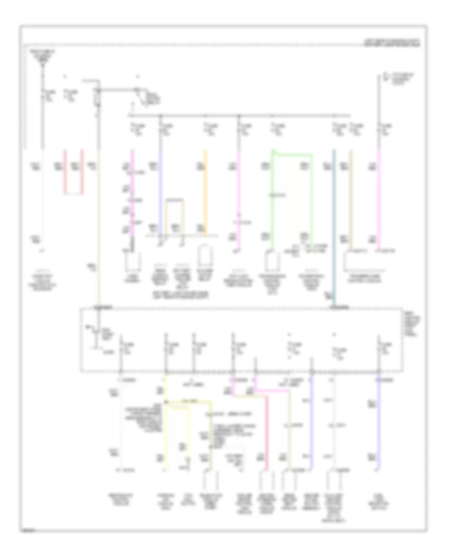 Power Distribution Wiring Diagram (2 of 9) for Ford F-350 Super Duty Lariat 2013