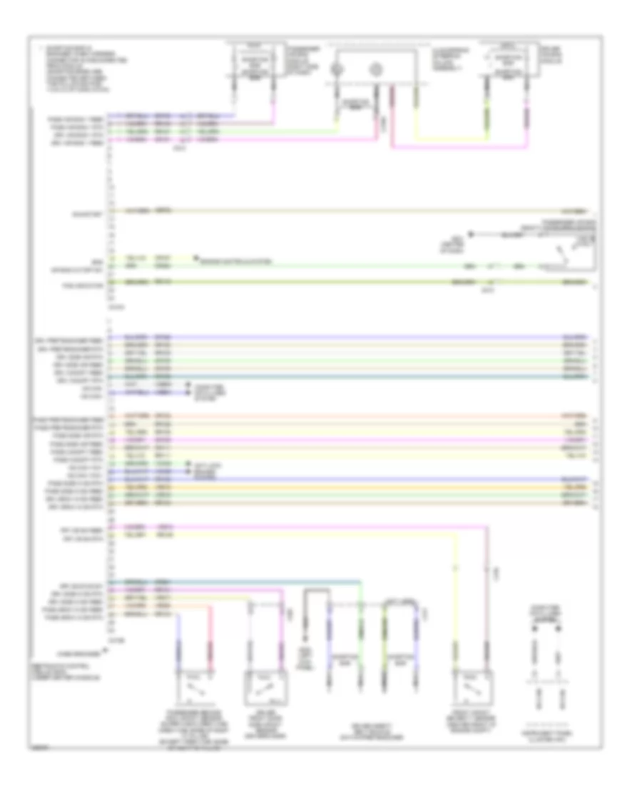 Supplemental Restraints Wiring Diagram 1 of 2 for Ford F 350 Super Duty Lariat 2013