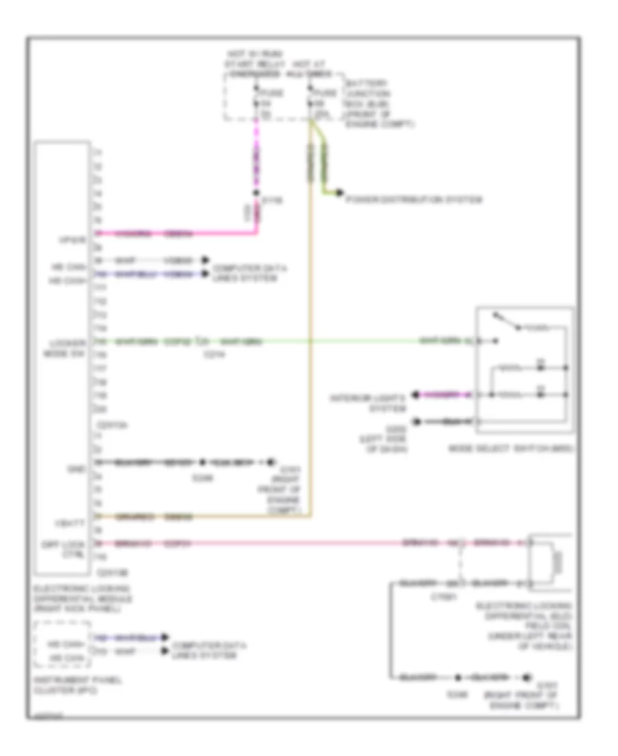 3.7L LPG, 2WD Wiring Diagram for Ford F-150 XL 2014