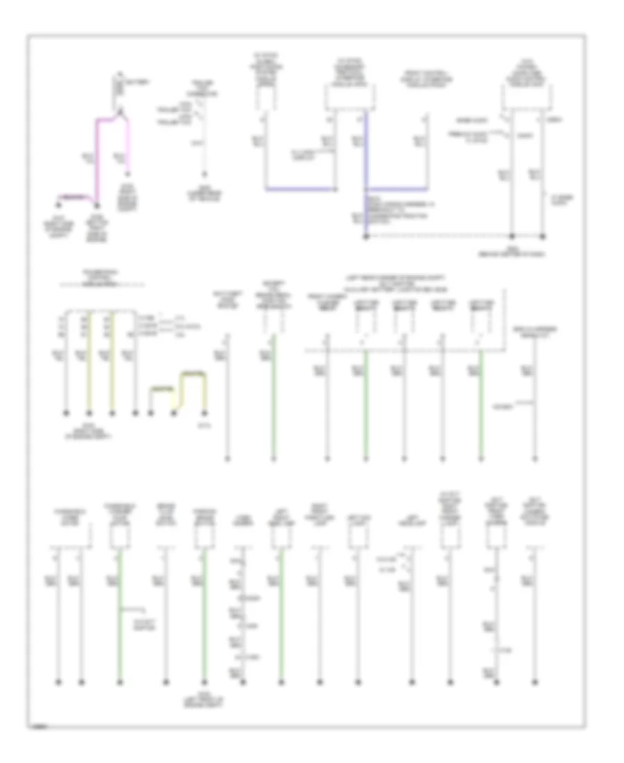 Ground Distribution Wiring Diagram 1 of 5 for Ford F 150 XL 2014