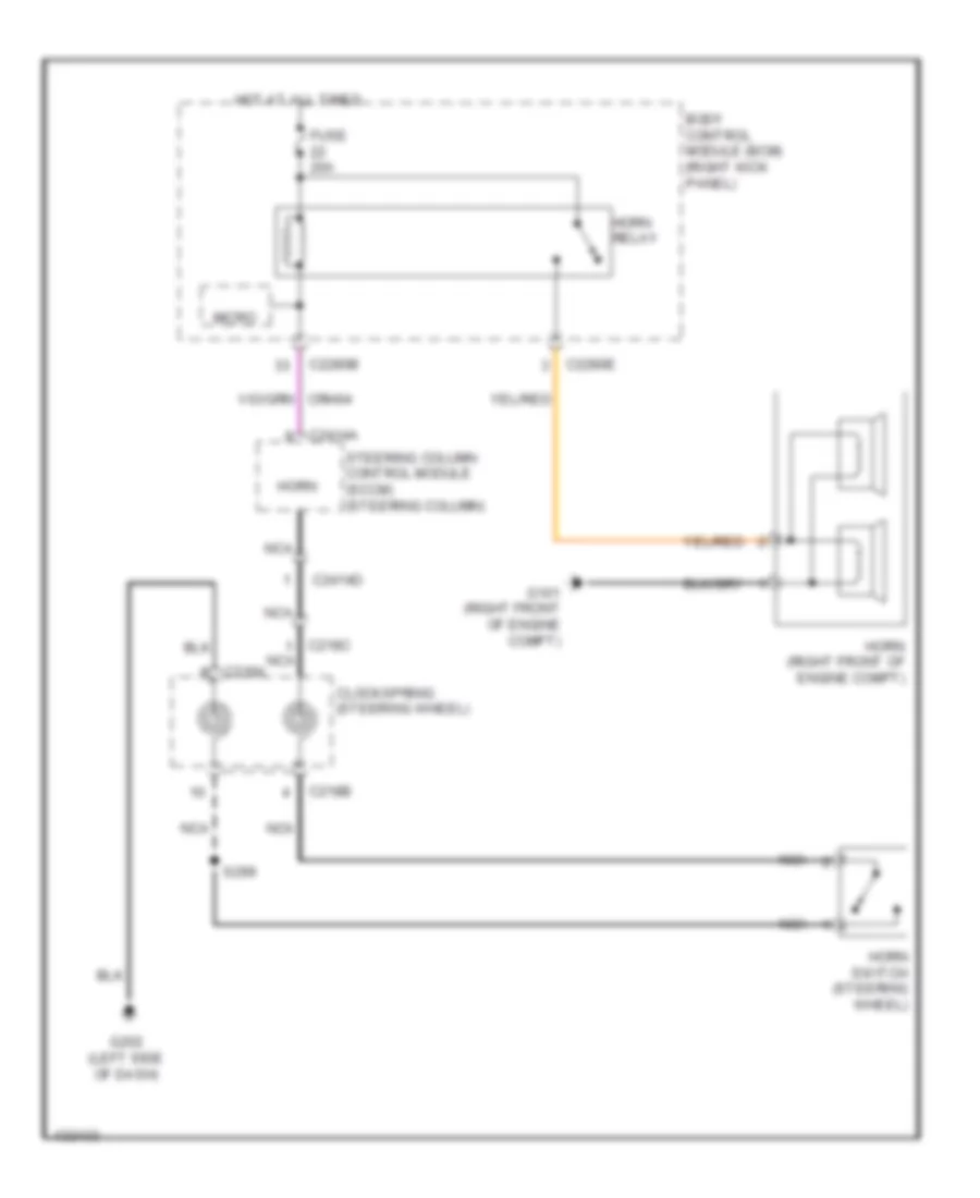 Horn Wiring Diagram for Ford F-150 XL 2014