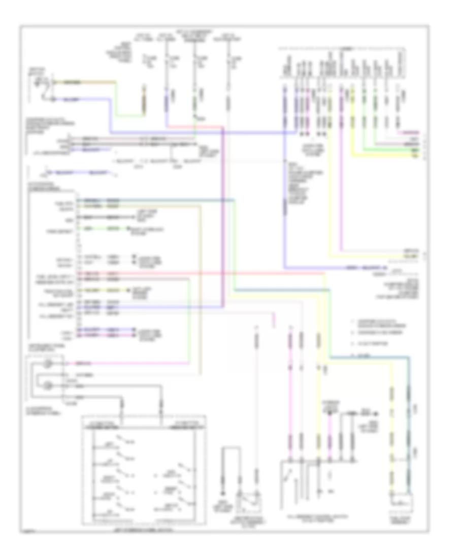 Instrument Cluster Wiring Diagram 1 of 2 for Ford F 150 XL 2014