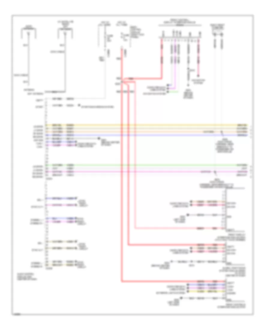 Navigation Wiring Diagram, without Sony (1 of 2) for Ford F-150 XL 2014