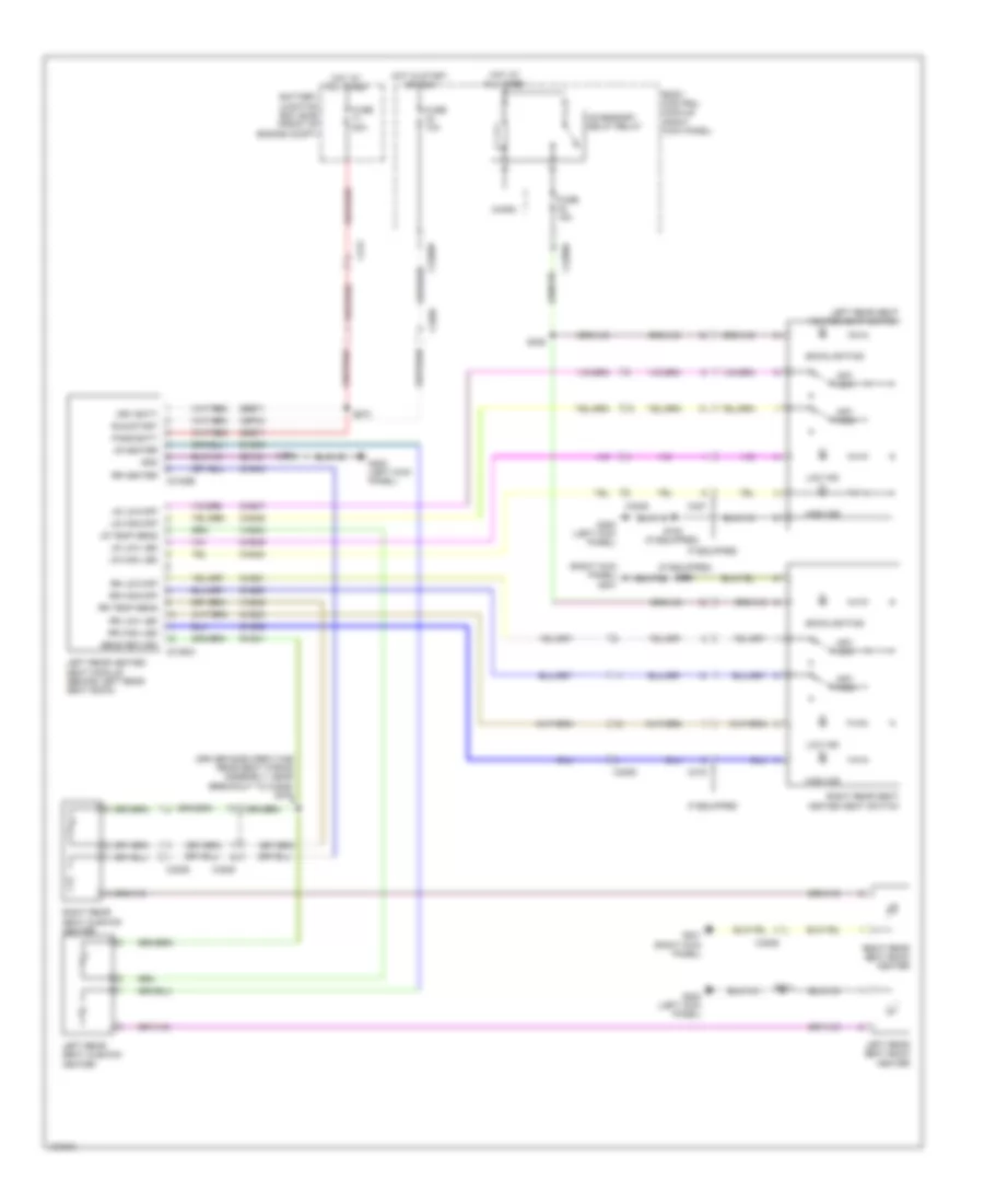 Heated Seats Wiring Diagram, Super Crew for Ford F-150 XL 2014