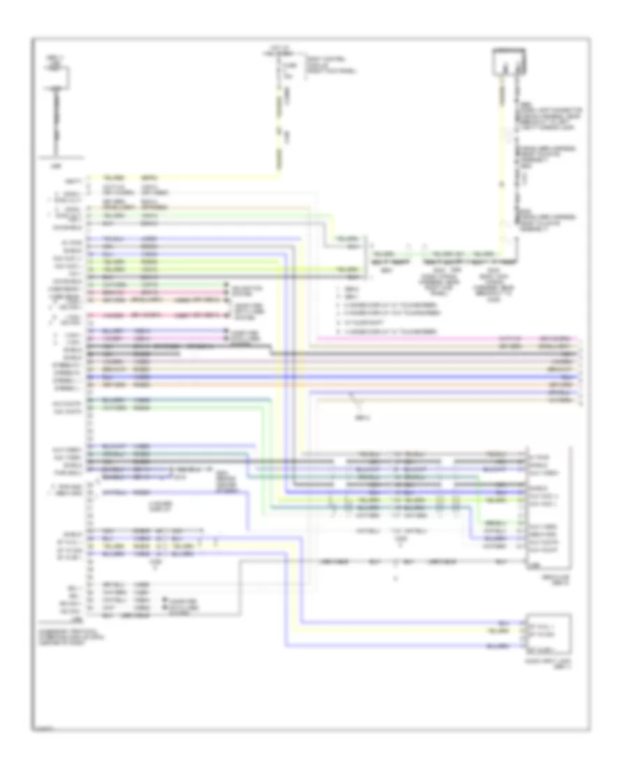 SYNC Radio Wiring Diagram 1 of 2 for Ford F 150 XL 2014