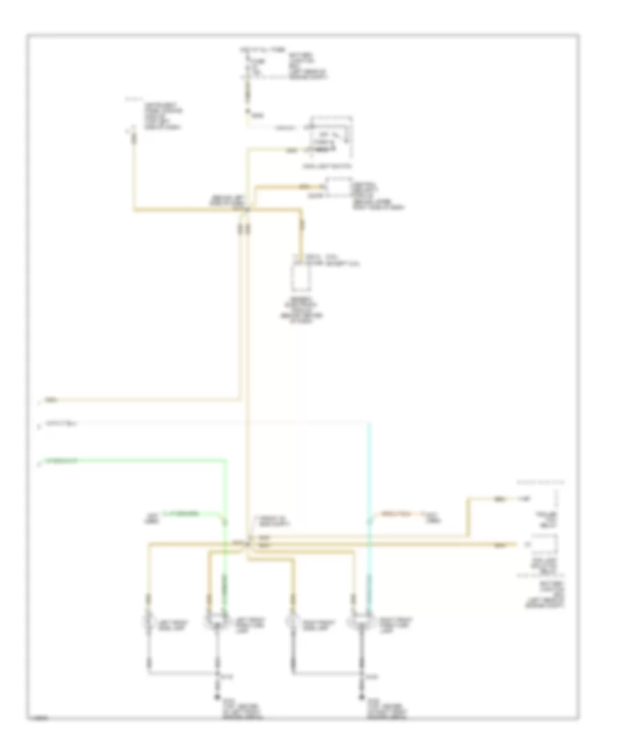 Exterior Lamps Wiring Diagram (2 of 2) for Ford Ranger 2001