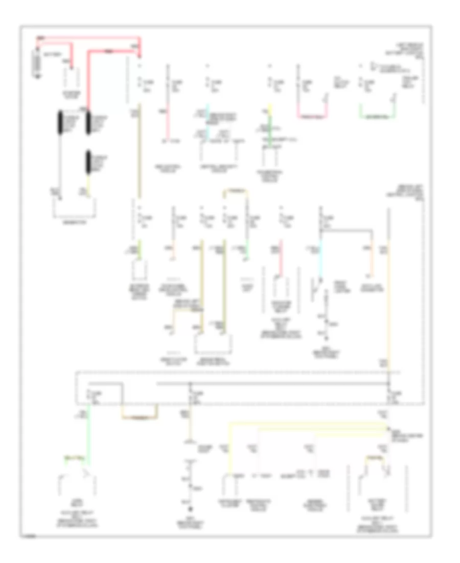 Power Distribution Wiring Diagram 1 of 3 for Ford Ranger 2001
