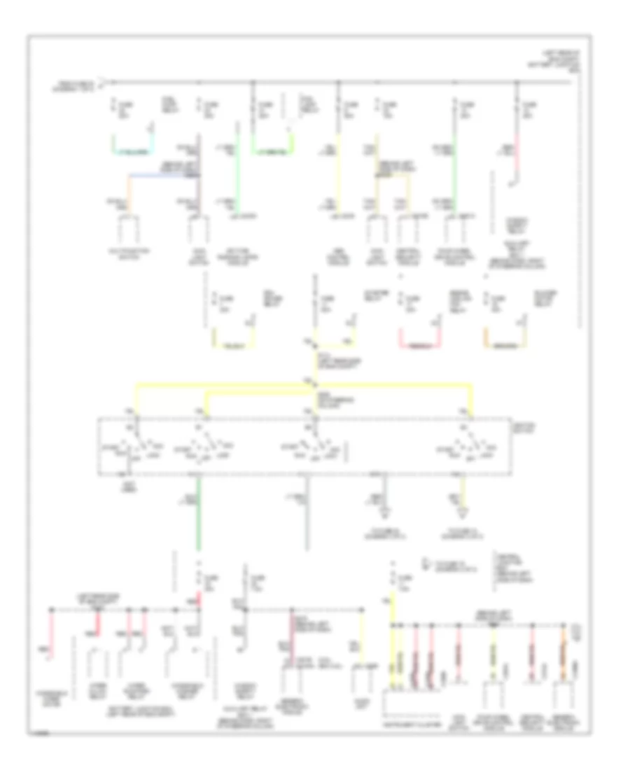 Power Distribution Wiring Diagram 2 of 3 for Ford Ranger 2001