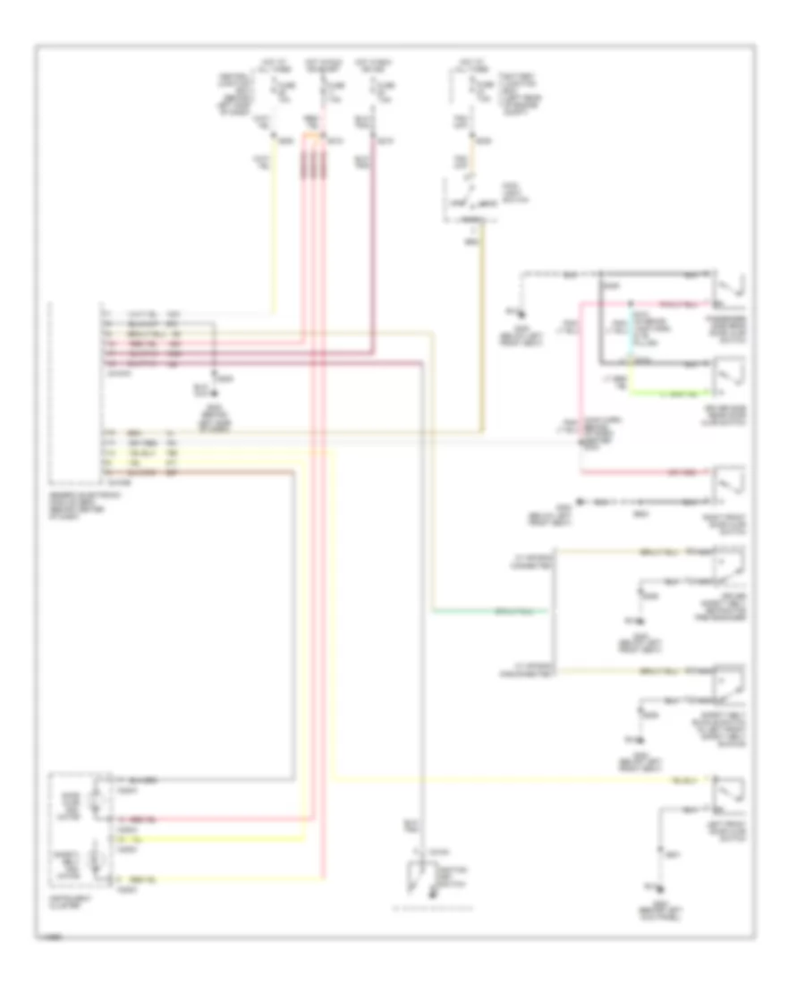 3.0L, Warning System Wiring Diagrams for Ford Ranger 2001