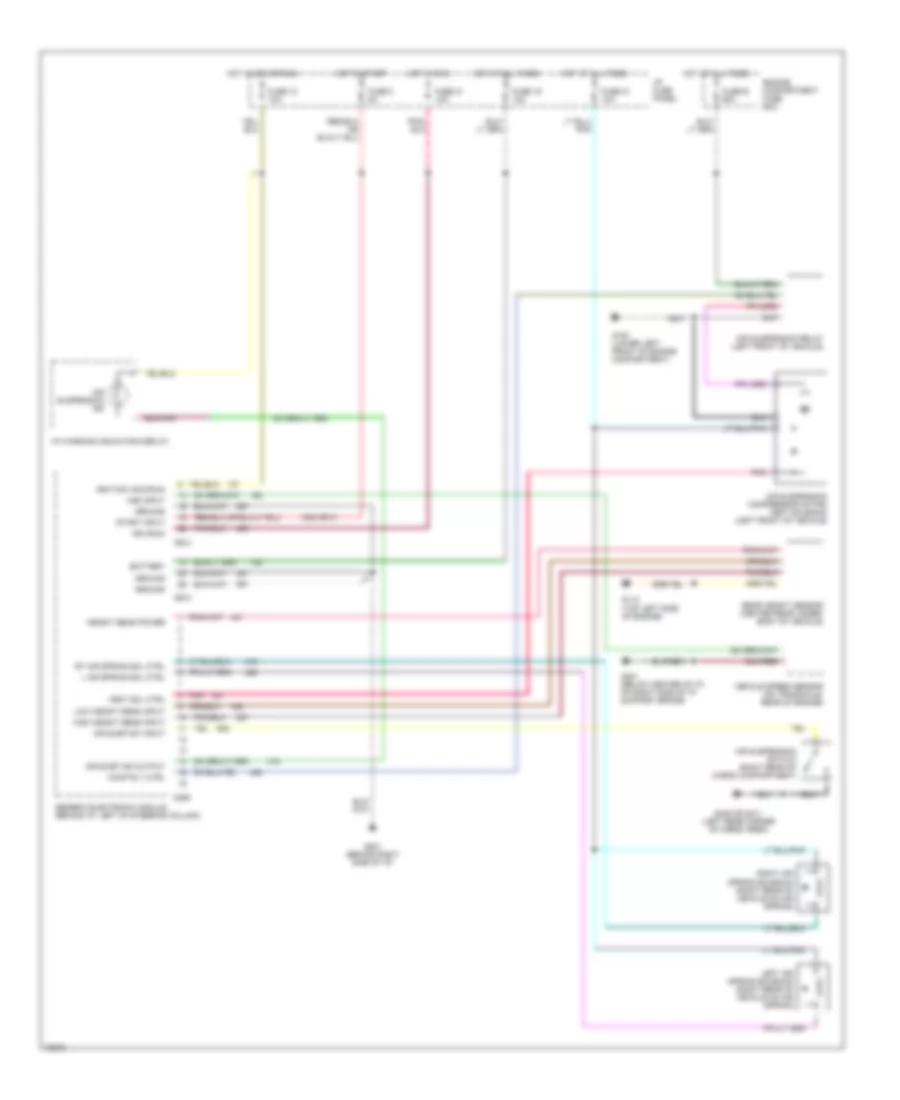 Electronic Suspension Wiring Diagram for Ford Windstar LX 1995