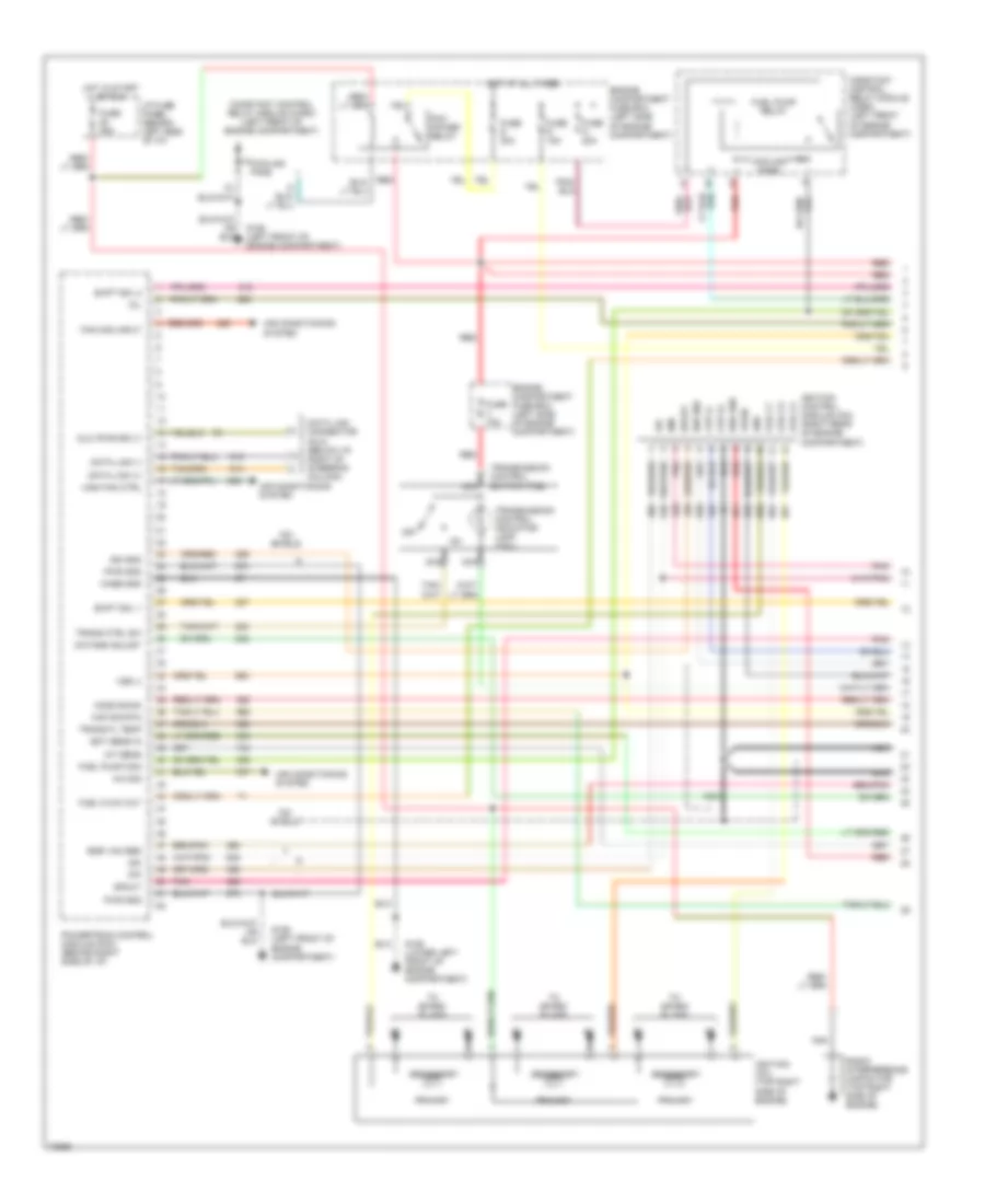 3.8L, Engine Performance Wiring Diagrams (1 of 4) for Ford Windstar LX 1995