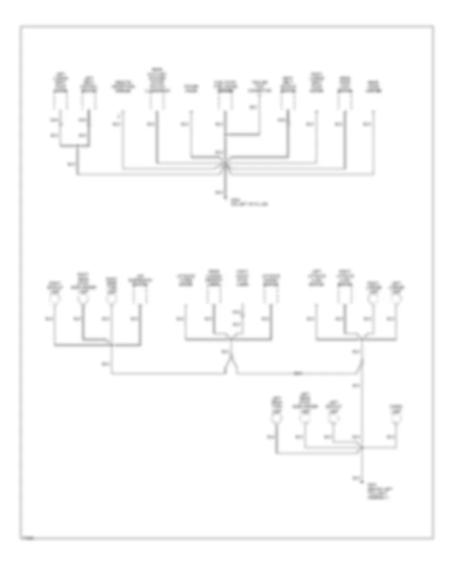 Ground Distribution Wiring Diagram (4 of 4) for Ford Windstar LX 1995