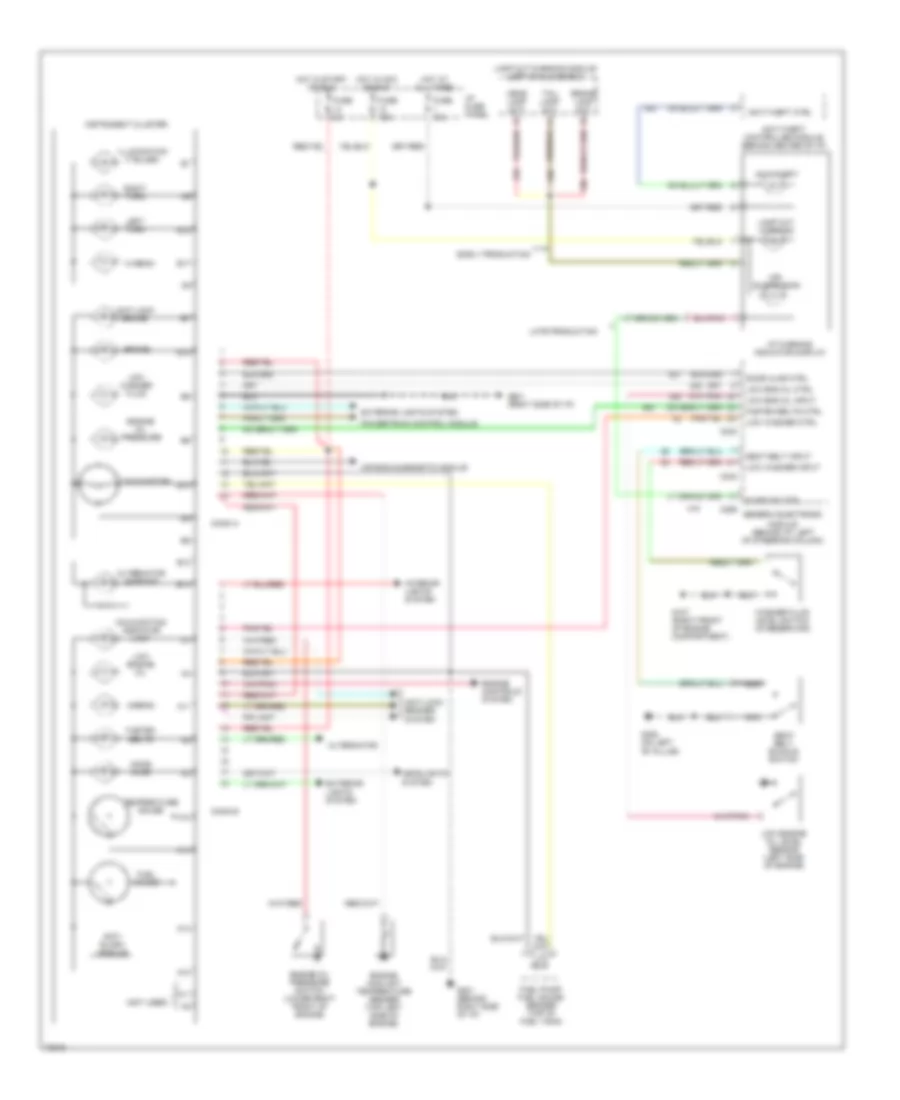 Analog Cluster Wiring Diagram for Ford Windstar LX 1995