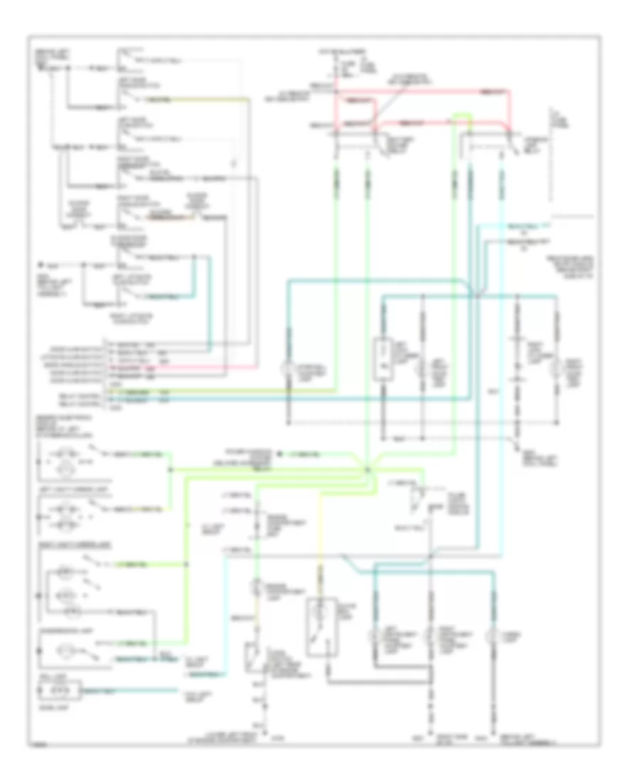 Courtesy Lamps Wiring Diagram for Ford Windstar LX 1995