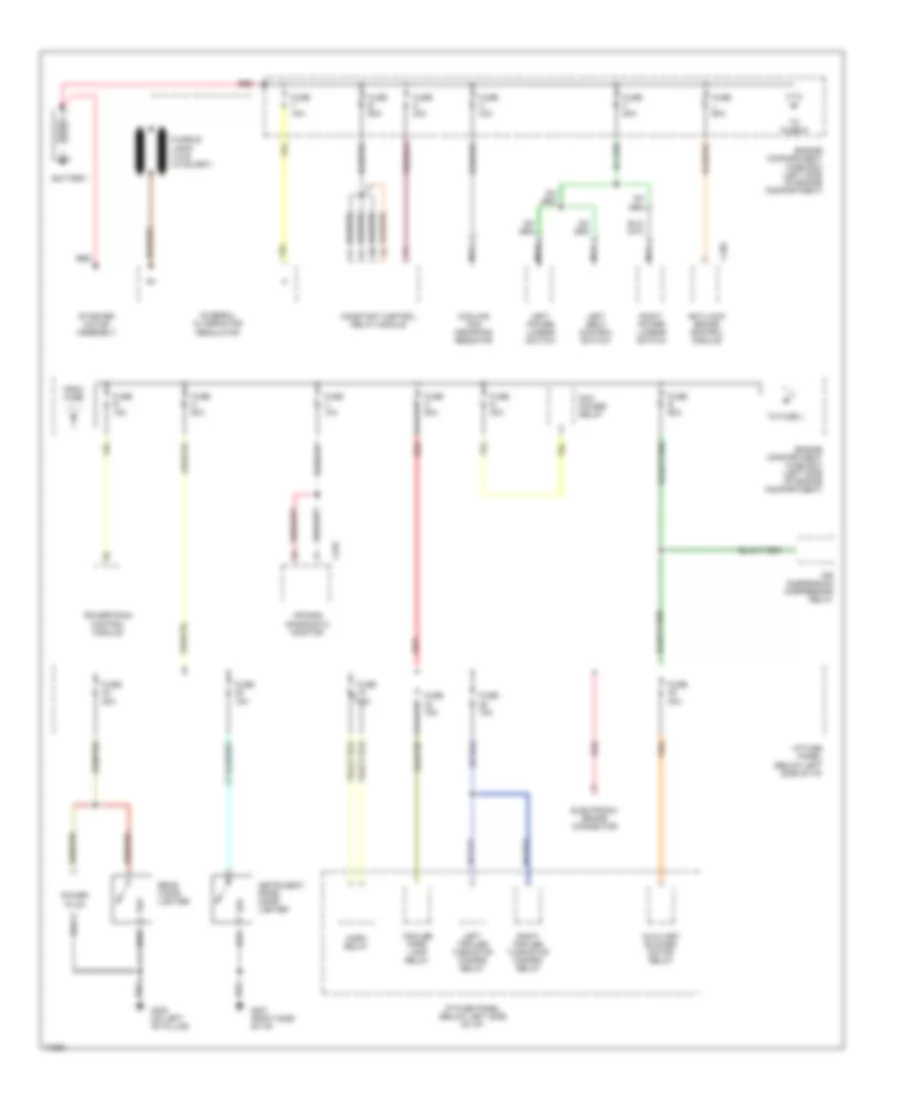 Power Distribution Wiring Diagram 1 of 4 for Ford Windstar LX 1995